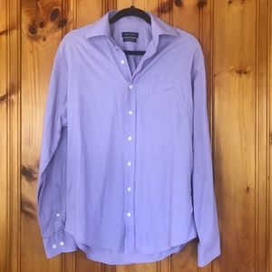 Men's Nautical Athletic Fit purple button-up M